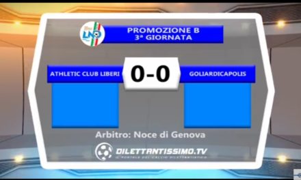 VIDEO: ATHLETIC – GOLIARDICA 0-0. Promozione B