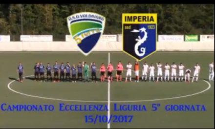 VIDEO. VALDIVARA-IMPERIA 3-3. Eccellenza 5ª Giornata