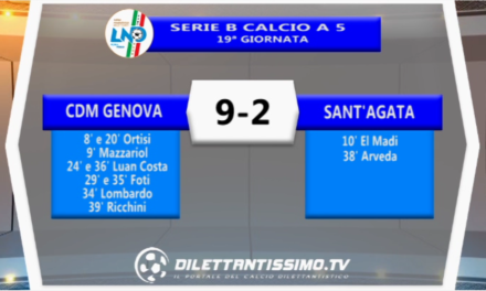 VIDEO – Gli highlights di Cdm Genova-Sant’Agata 9-2