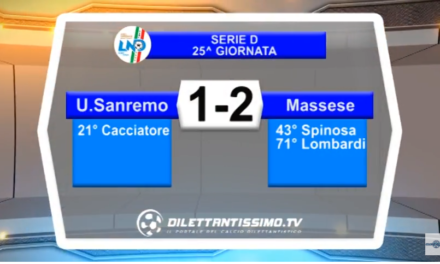 VIDEO – Serie D: Gli highlights di Sanremese – Massese 1-2