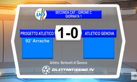 VIDEO – SECONDA C: Guarda gli highlights di Progetto Atletico-Atletico Genova 1-0