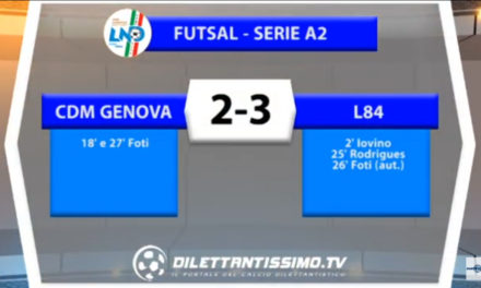 VIDEO: CDM-L84    2-3 Serie A2 Calcio a 5