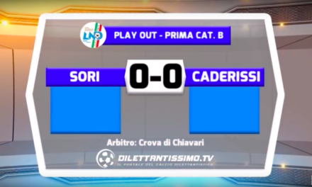 SORI – CA DE RISSI 0-0 FINALE PLAY OUT PRIMA CATEGORIA B