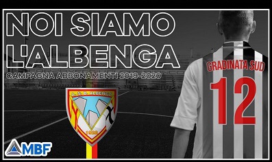 Noi siamo l’Albenga”: al via la campagna abbonamenti per la stagione 2019-2020
