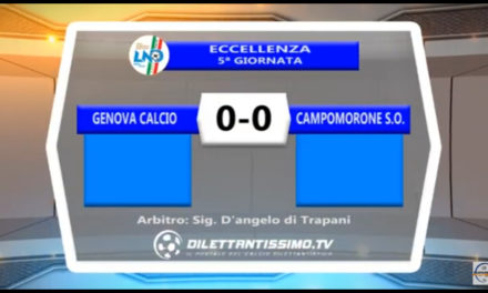 Video: Genova Calcio – Campomorone 0-0. Highlights + Interviste