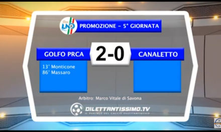 Video: GOLFO PRCA – CANALETTO 2-0. Highlights + Interviste