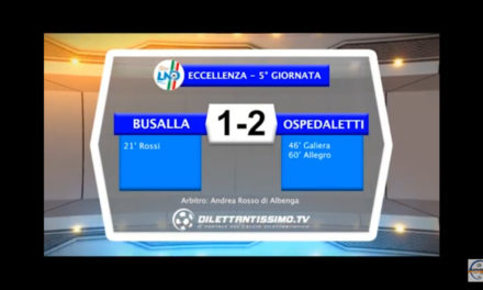 Video: BUSALLA – OSPEDALETTI 1-2. Highlights
