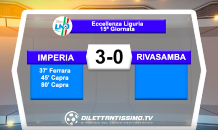 IMPERIA – RIVASAMBA 3-0: Highlights della partita + interviste