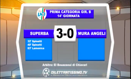 SUPERBA – MURA ANGELI 3-0: Highlights della partita + interviste