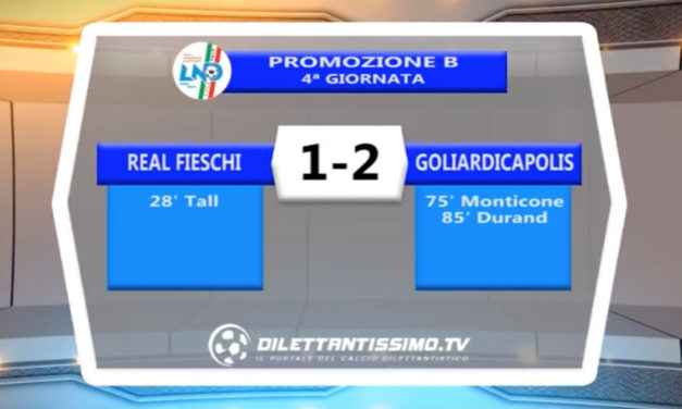 VIDEO – Real Fieschi-Goliardicapolis 1-2: le immagini del match e le interviste