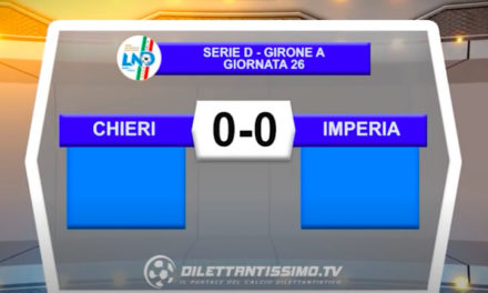 VIDEO|CHIERI-IMPERIA 0-0: LE IMMAGINI DEL MATCH