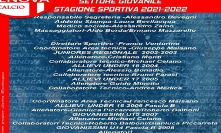 Genova Calcio: l’organigramma della Juniores e del Settore Giovanile