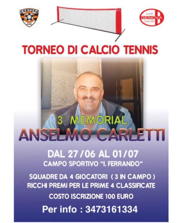 Terza edizione del “Memorial Anselmo Carletti”