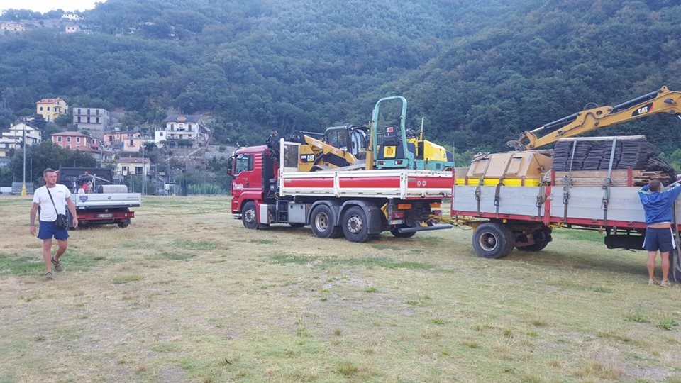 Avanzano i lavori sul campo di RECCO