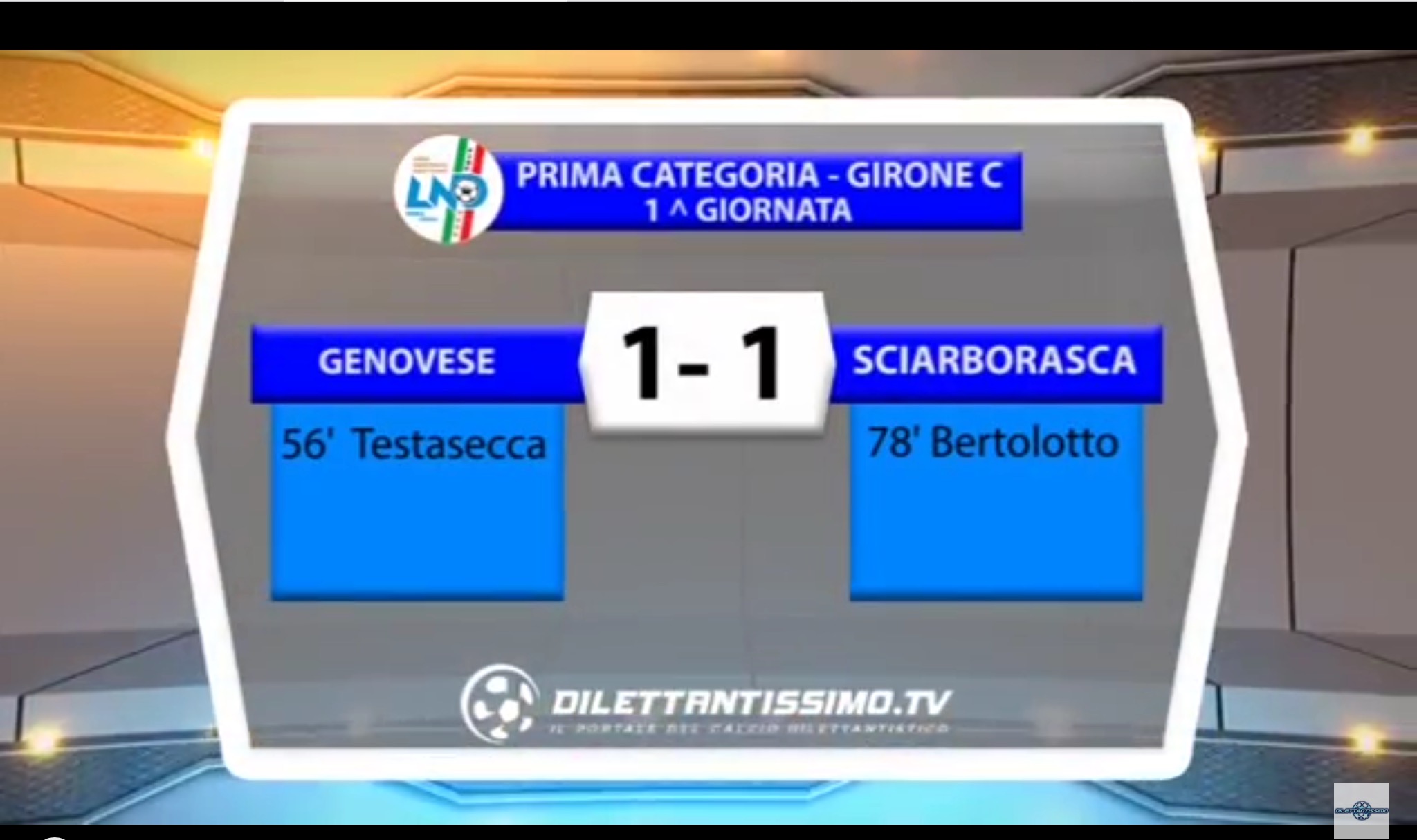 VIDEO: GENOVESE BOCCADASSE – SCIARBORRASCA 1-1. 1^ Categoria Girone C 2016/2017