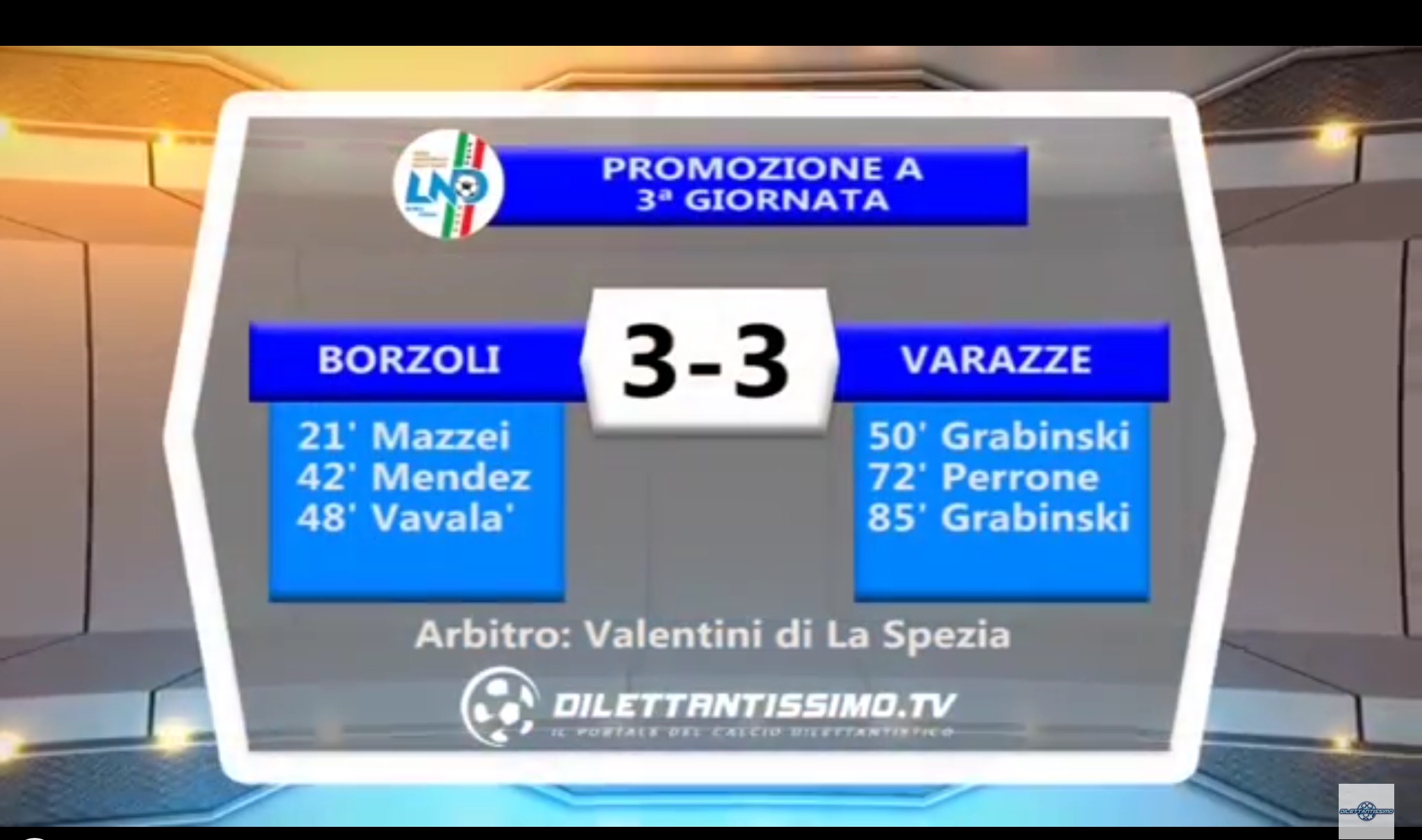 VIDEO: BORZOLI – VARAZZE 3-3. Promozione A