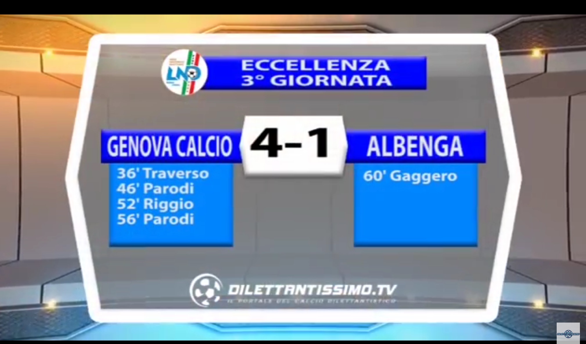 VIDEO: GENOVA CALCIO – ALBENGA 4-1. Eccellenza Ligure 2016/2017