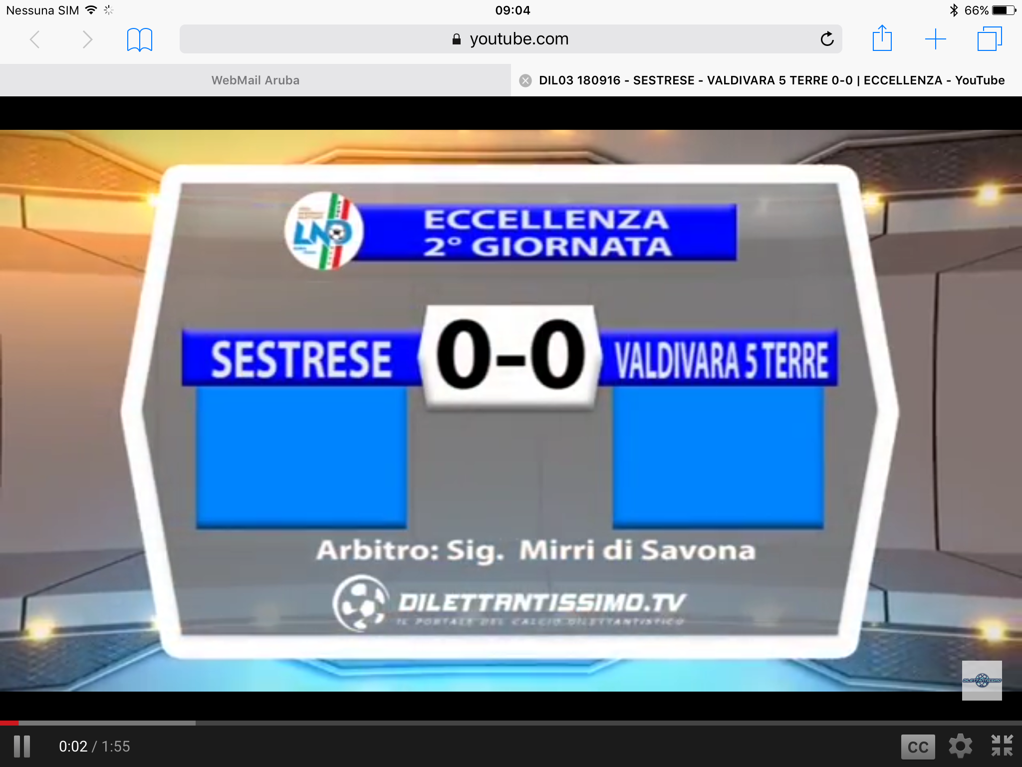 VIDEO: SESTRESE-VALDIVARA 5TERRE 0-0. Eccellenza 2016/2017