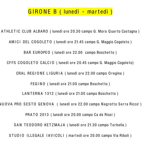 CALCIO A 7, che successo!