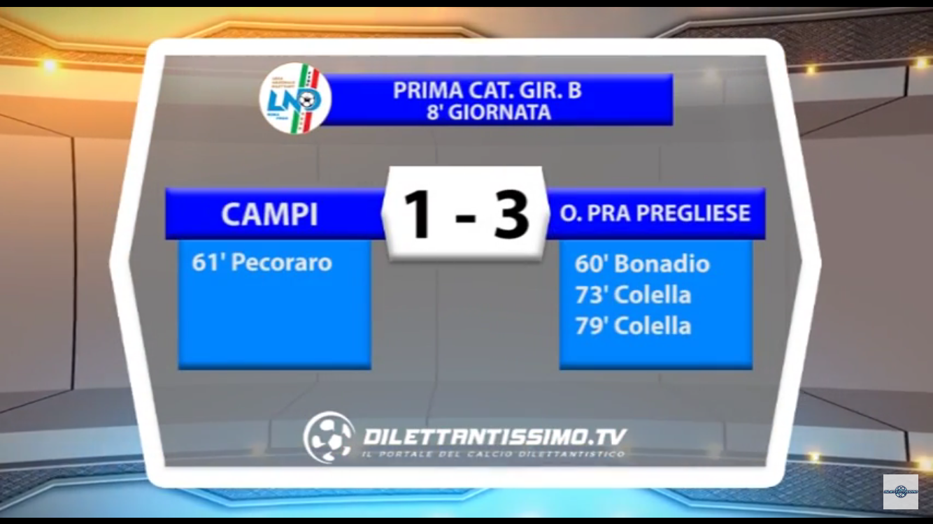 CAMPI-OLIMPIC PRA PEGLIESE 1-3