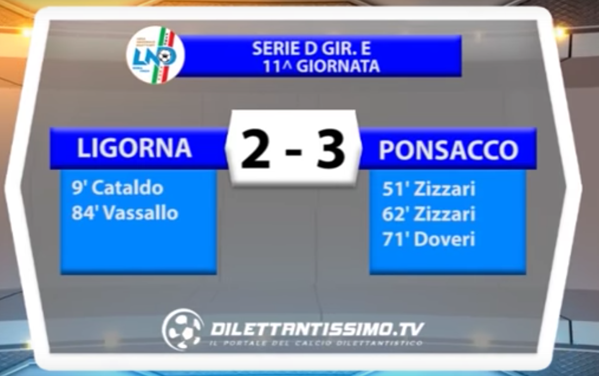 SERIE D GIR.E LIGORNA – PONSACCO 2-3