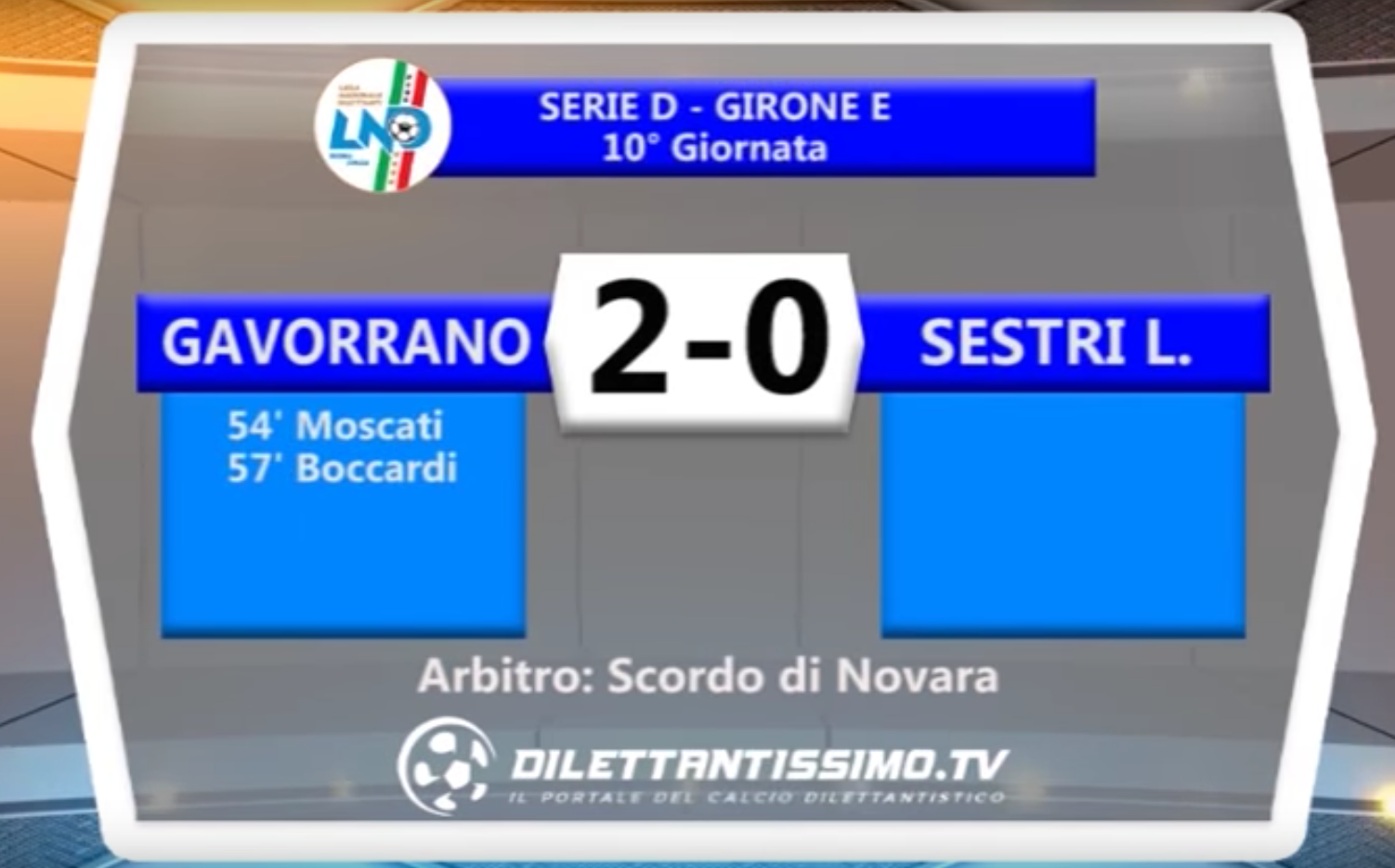 SERIE D 06/11/16 – GAVORRANO – SESTRI 2-0