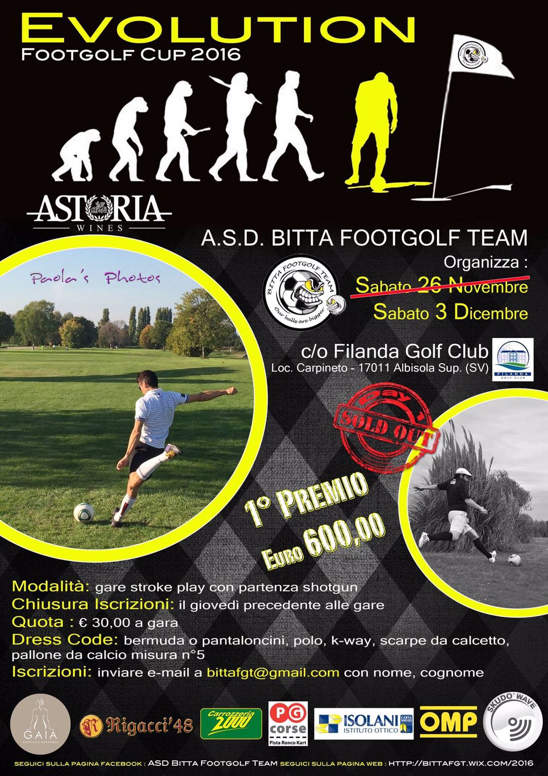 Evolution Footgolf Cup Filanda Golf Club