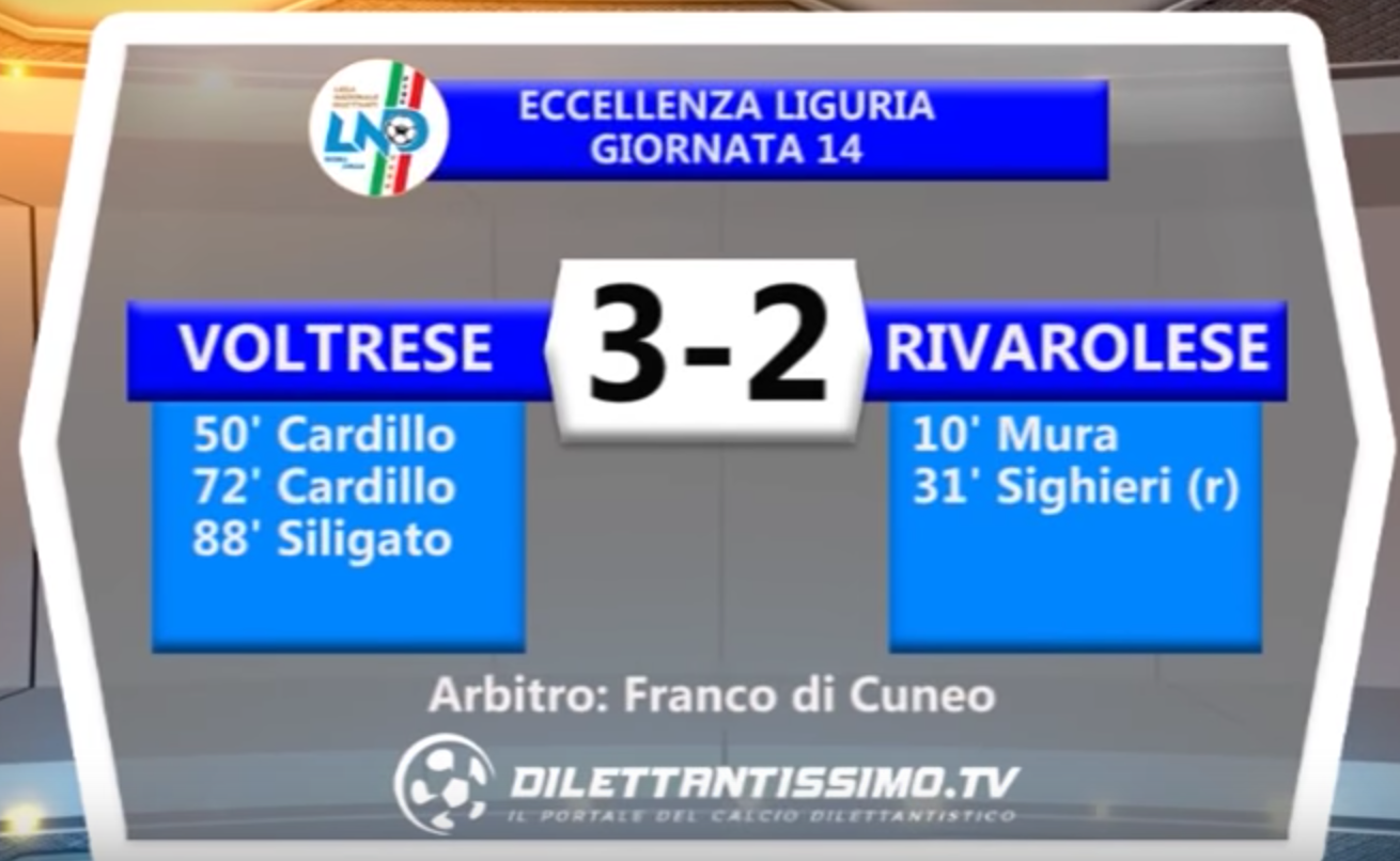 VOLTRESE – RIVAROLESE 3-2 | ECCELLENZA  14a Giornata