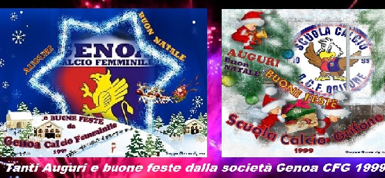 Gli auguri di buon Natale del GENOA GRIFONE