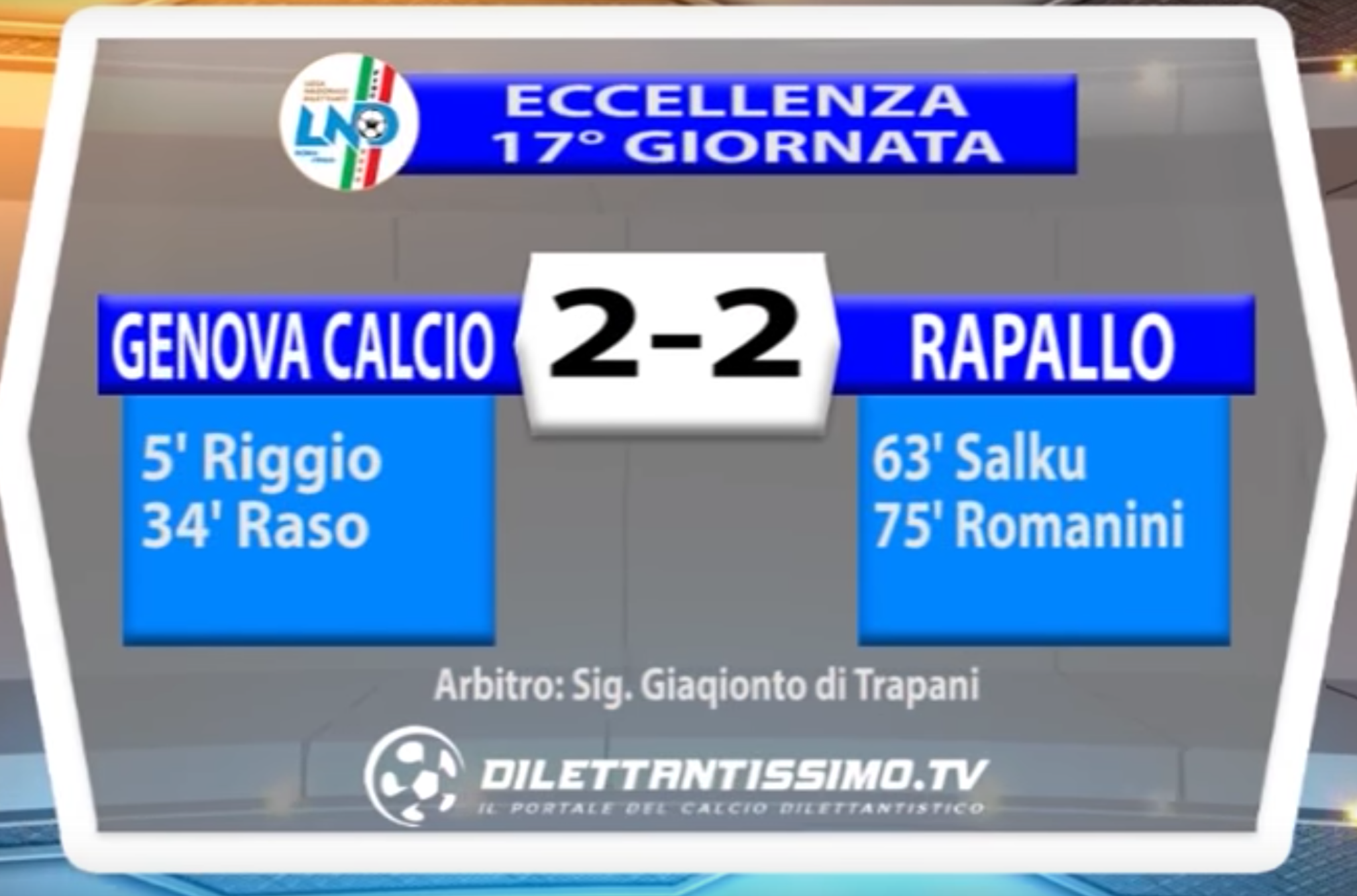 DIL20 150117 - GENOVA CALCIO - RAPALLO 2-2 | ECCELLENZA