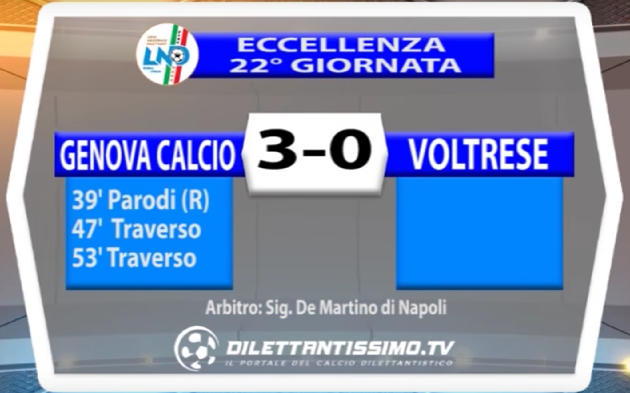 GENOVA CALCIO – VOLTRESE 3-0 | ECCELLENZA LIGURE