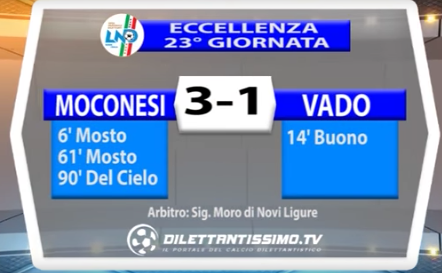 MOCONESI – VADO 3-1 | ECCELLENZA LIGURE