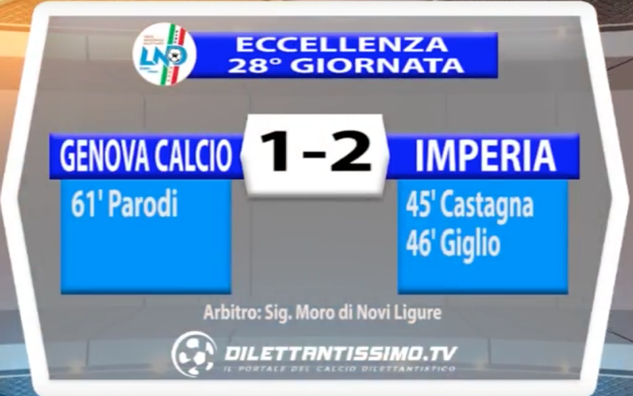 GENOVA CALCIO – IMPERIA ECCELLENZA LIGURE