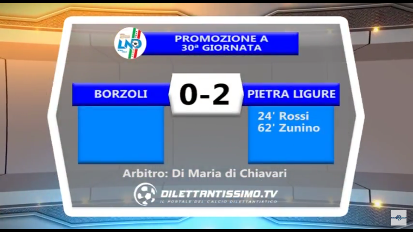 VIDEO: BORZOLI – PIETRA LIGURE 0-2. Savonesi IN ECCELLENZA!