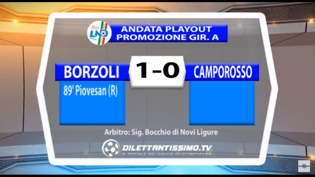 VIDEO: BORZOLI – CAMPOROSSO 1-0. Play Out Promozione A