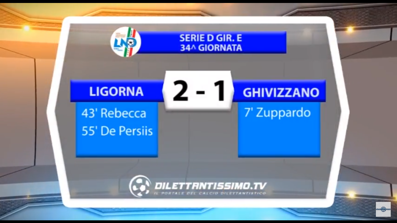 VIDEO: LIGORNA -GHIVIZZANO 2-1. Serie D Girone E