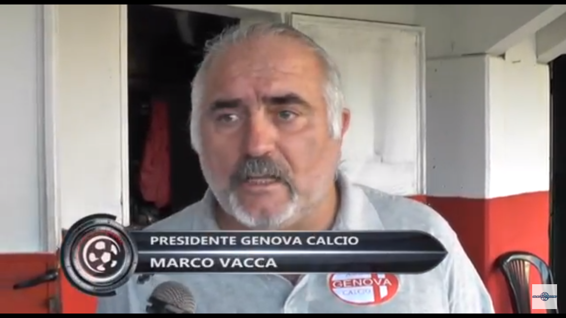VIDEO – Il presidente Marco Vacca della Genova Calcio: «L’arbitro? Stendiamo un velo pietoso»