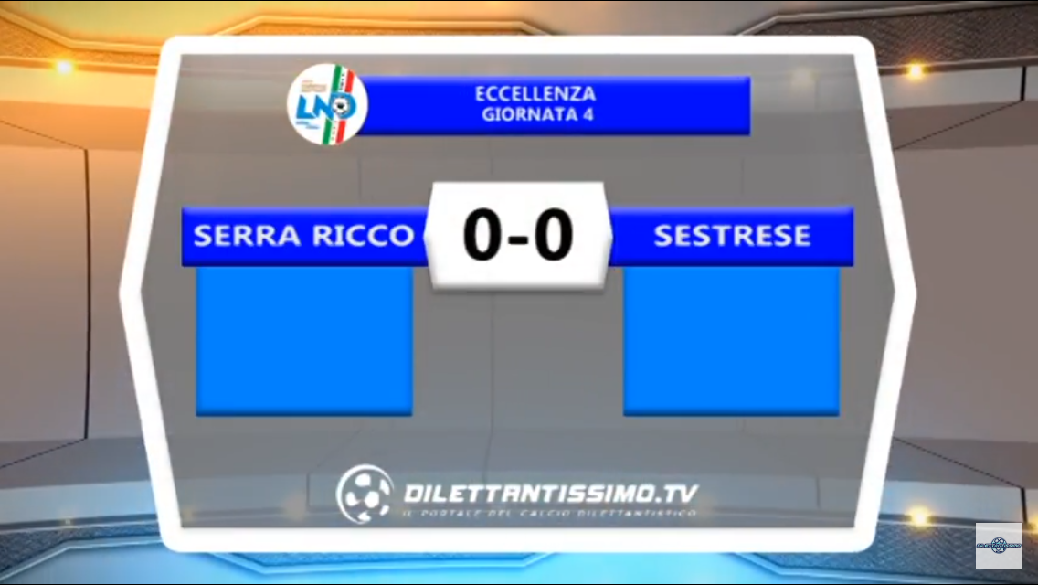 Video: SERRA RICCO’-SESTRESE 0-0. Eccellenza 4^ Giornata