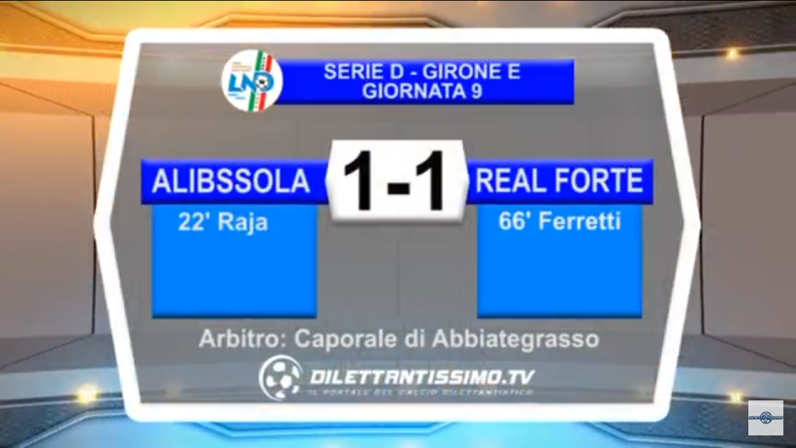 Video: Albissola-Real Forte Querceta 1-1. Serie D 9ª Giornata