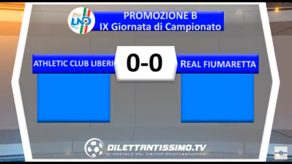 Video, ATHLETIC-REAL FIUMARETTA 0-0, Promozione B 9ª Giornata