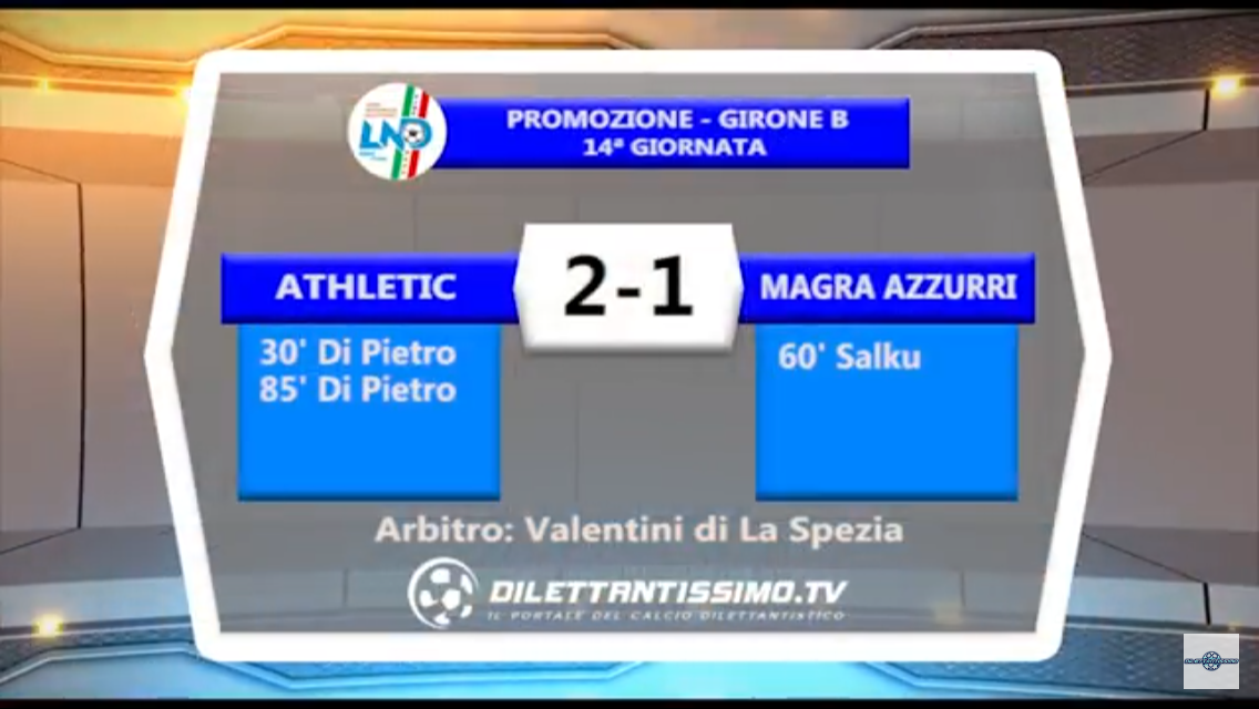 Video: ATHLETIC-MAGRA AZZURRI 2-1. Promozione Girone B 14^ giornata. Le interviste del dopo gara