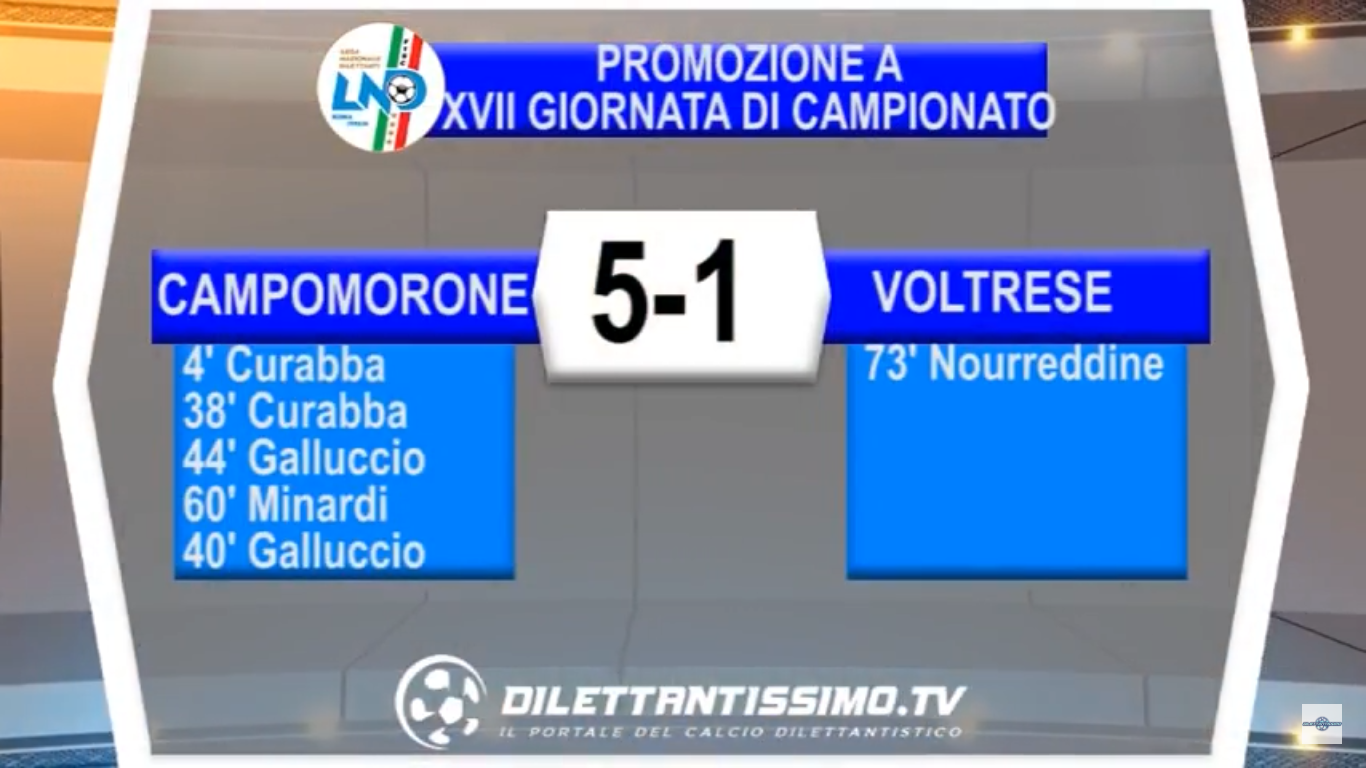 VIDEO – Promozione A 17a giornata: Gli highlights di Campomorone S.O.-Voltrese 5-1