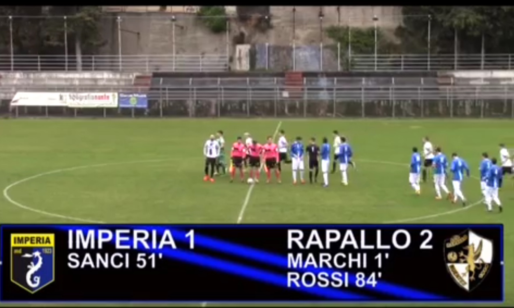 VIDEO: IMPERIA – RAPALLO 1-2. Eccellenza 21^ Giornata