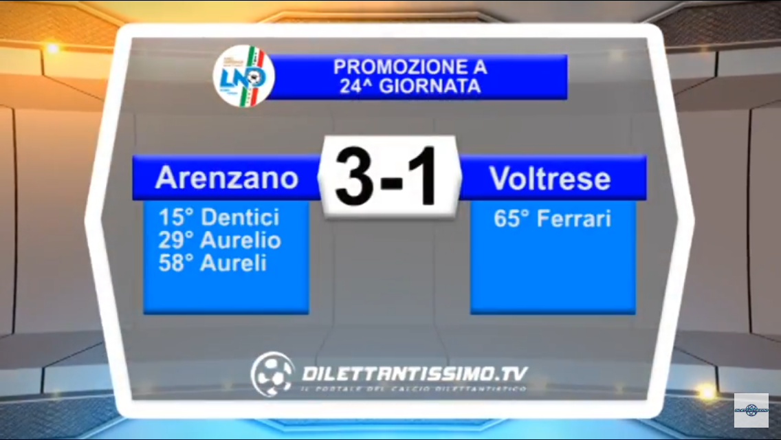 ARENZANO-VOLTRESE 3-1. Promozione Girone A 23^ giornata stagione 2017/2018