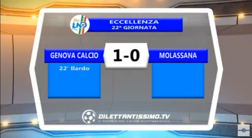 VIDEO – Eccellenza: Gli highlights di Genova Calcio-Molassana 1-0