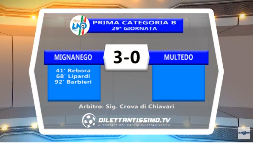 VIDEO – Prima Categoria B: Gli highlights e le interviste del dopo partita di Mignanego-Multedo 3-0