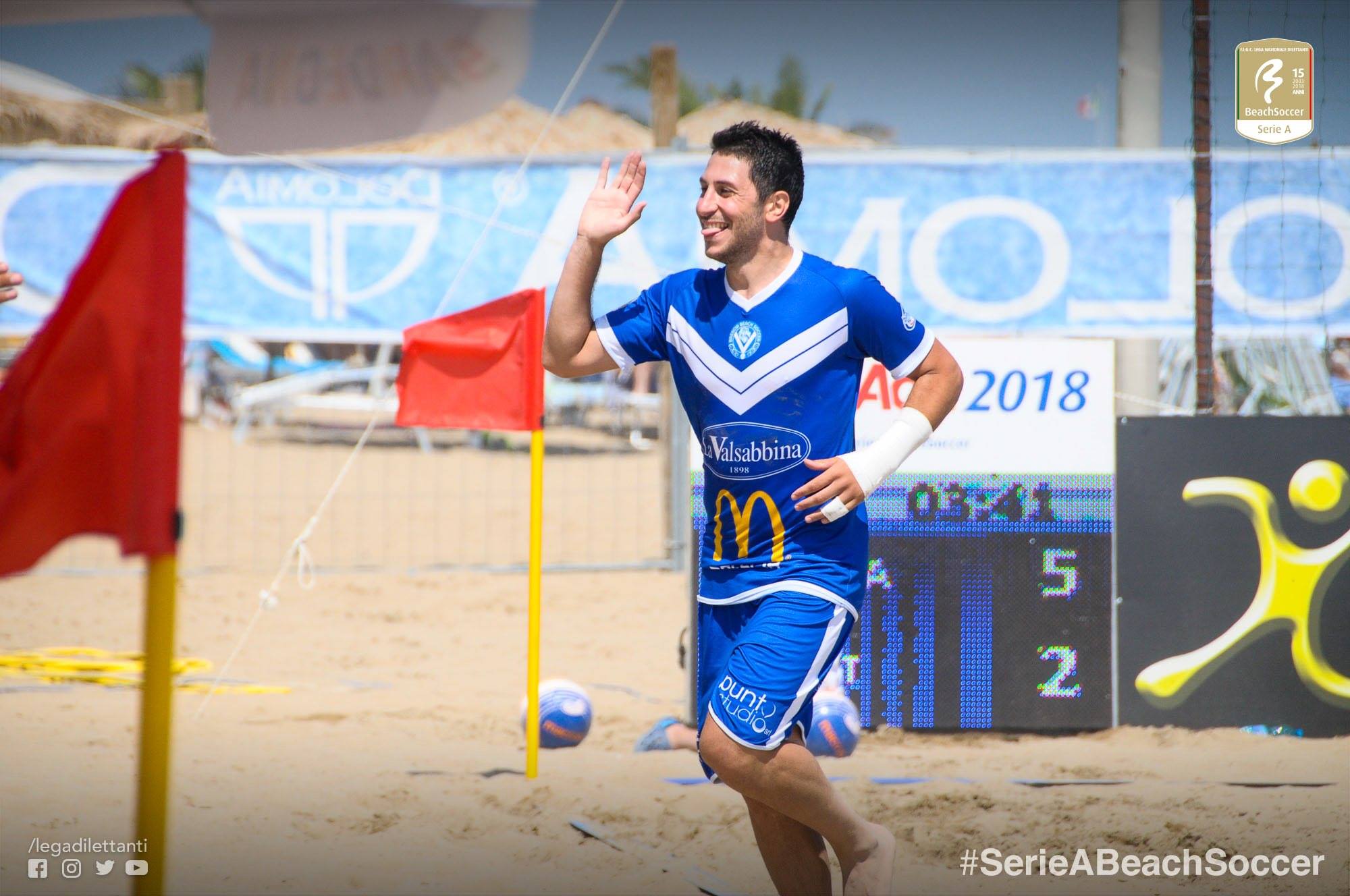 Oliviero: «Che energia questa Serie A di Beach Soccer!» – GUARDA IL VIDEO dei suoi due gol di ieri contro il Rimini