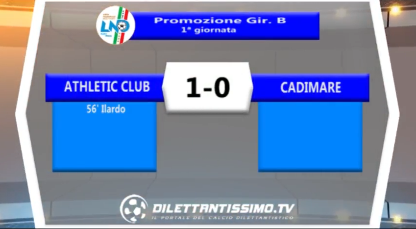 VIDEO – PromoB: Gli highlights di Athletic Club-Cadimare 1-0