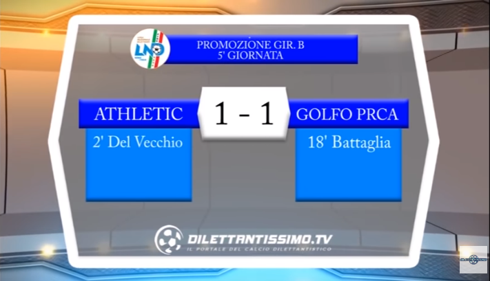 VIDEO – PROMOZIONE B: Il servizio Tv di Athletic Club-Golfo Paradiso 1-1