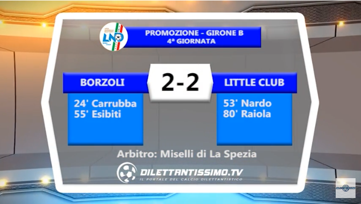 VIDEO – SERVIZIO TV PROMOZIONE B. Botta e risposta fra Borzoli e Little Club: al “Piccardo” finisce 2-2